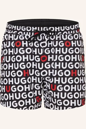 HUGO BOSS Badeshorts Tortuga schwarz