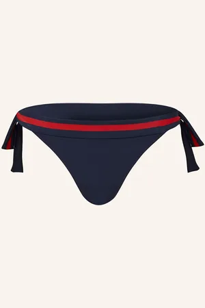 Vilebrequin Triangel-Bikini-Hose Solid Flamme blau