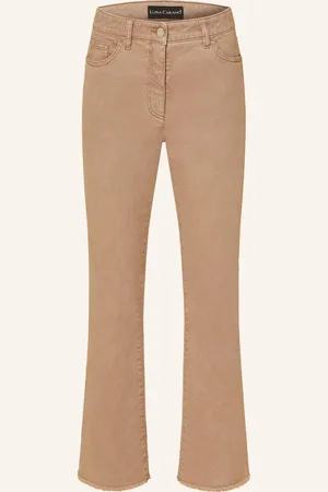Luisa Cerano Flared Jeans Easy Kick beige