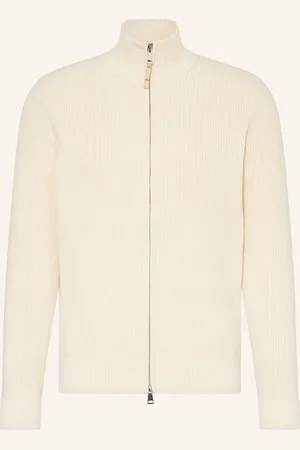 MOS MOSH Gallery Strickjacke Mmgangelo Im Materialmix weiss
