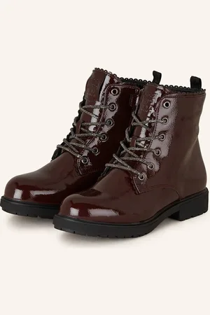 Gioseppo Schnürboots Mit Schmucksteinen rot