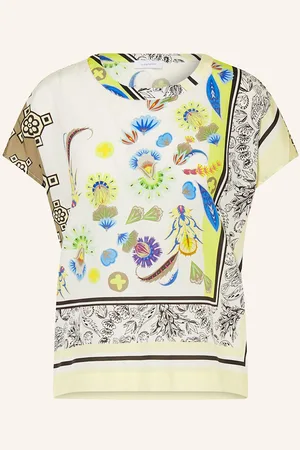 DARLING HARBOUR Blusenshirt Aus Seide gruen