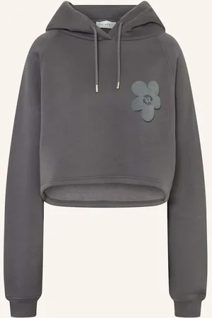 Oh April Cropped-Hoodie Koa grau