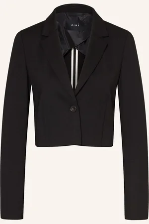 Oui Cropped-Blazer Aus Jersey