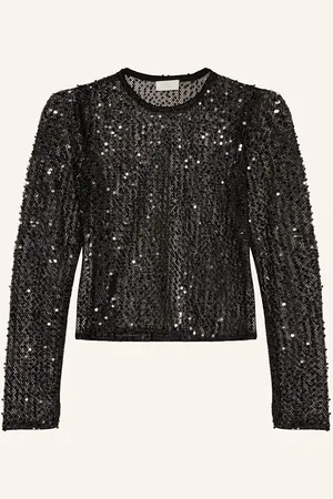 Lena Gercke Blusenshirt Mareen Aus Mesh Mit Pailletten