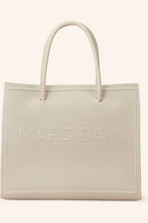 Marc Cain Shopper Mit Glitzergarn beige