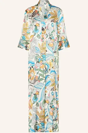 Dea Kudibal Seidenkleid Helga Mit 3/4-Arm blau