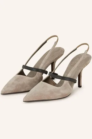 Brunello Cucinelli Slingpumps Mit Schmucksteinen