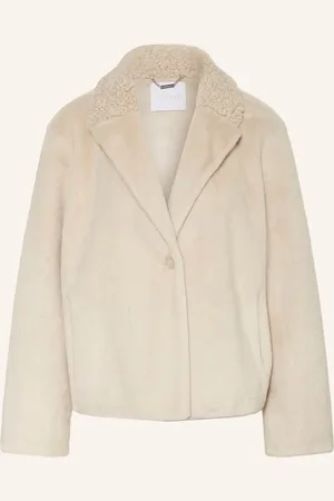 Rich & Royal Kunstfell-Jacke beige