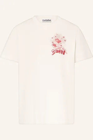 Ganni T-Shirt weiss
