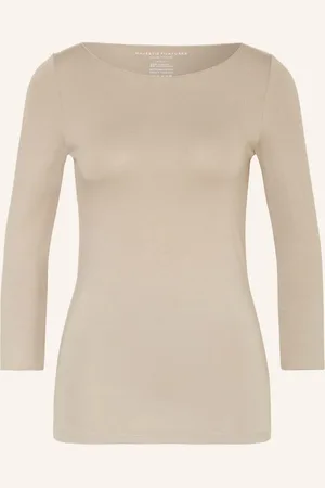 Majestic Shirt Mit 3/4-Arm beige