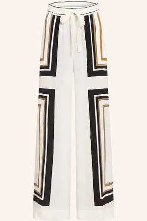 ZIMMERMANN Marlenehose Mit Seide beige