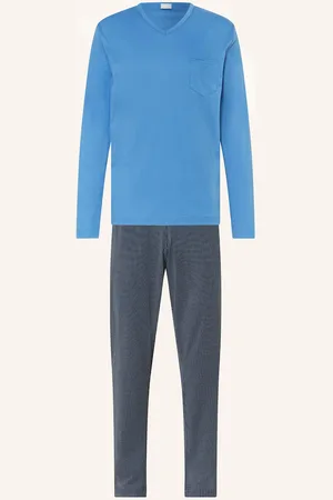 Mey Schlafanzug Serie Micro Blue