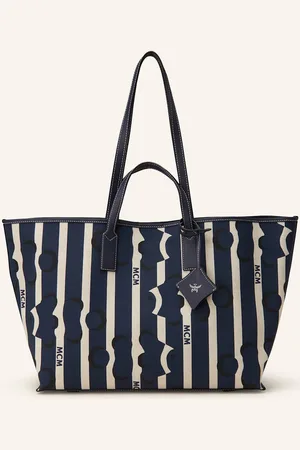 MCM Shopper Aren Medium blau