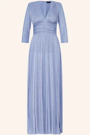 Liu Jo Kleid Mit 3/4-Arm Und Glitzergarn blau