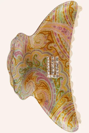 Etro Haarspange Mit Schmucksteinen gelb