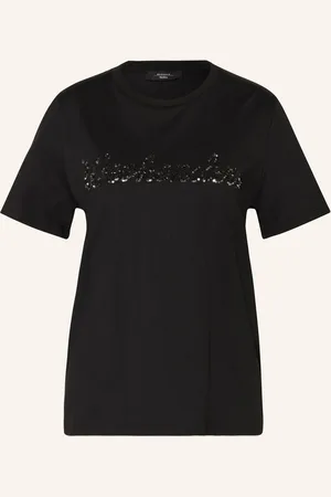 Max Mara T-Shirt Vello Mit Pailletten