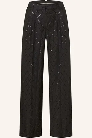 ROTATE Marlenehose Mit Pailletten