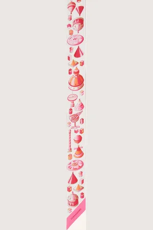 Salvatore Ferragamo Seidenschal Nadir pink