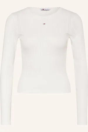 Tommy Hilfiger Longsleeve Mit Spitze weiss
