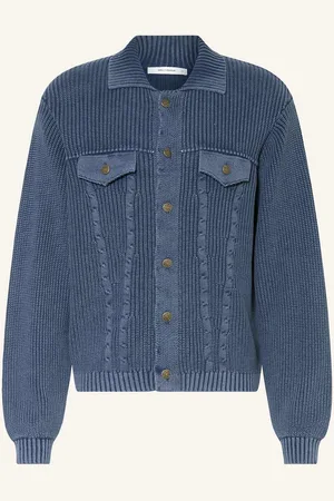 Daily paper Strickjacke Tano blau