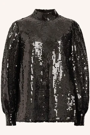 AllSaints Blusenshirt Whitney Aus Spitze Mit Pailletten