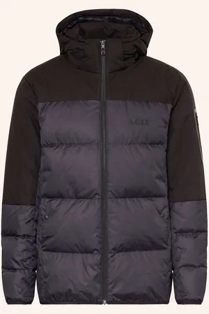 HUGO BOSS Lightweight-Daunenjacke Hamar Mit Abnehmbarer Kapuze blau