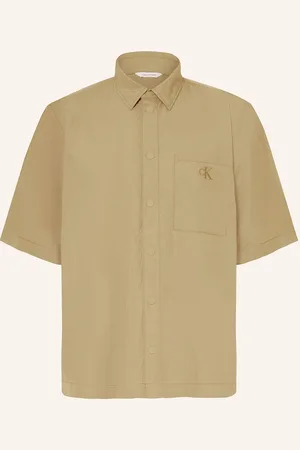 Calvin Klein Kurzarm-Hemd gruen