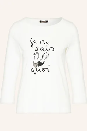 More & More Shirt Mit 3/4-Arm weiss