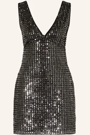 By Malina Kleid Ellen Mit Pailletten Und Schmucksteinen silber