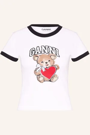 Ganni T-Shirt weiss