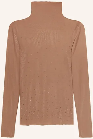 Luisa Cerano Longsleeve Aus Mesh Mit Schmucksteinen
