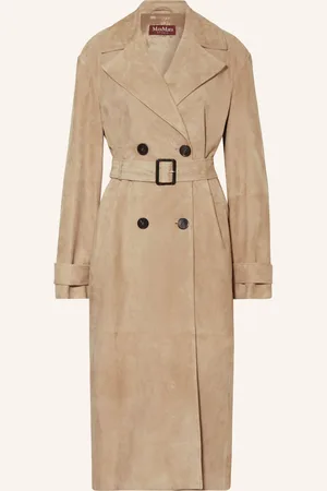 Max Mara Trenchcoat Farnese Aus Leder
