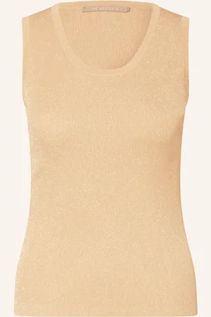 The Mercer Stricktop Mit Glitzergarn gold