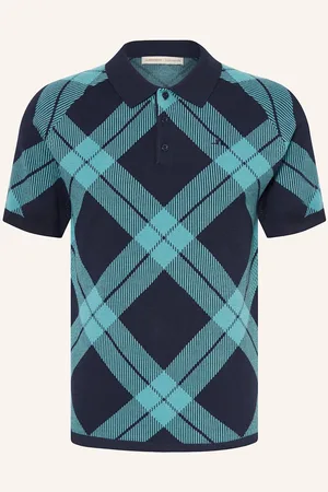 J Lindeberg Strick-Poloshirt blau