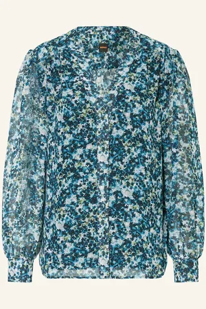 HUGO BOSS Bluse Bimeta blau