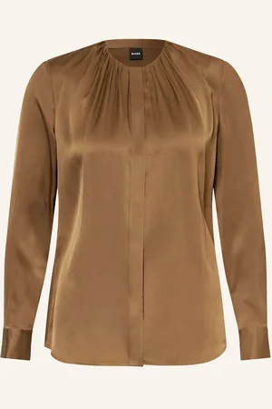 HUGO BOSS Seidenbluse Banorah beige