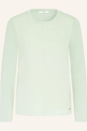 Brax Longsleeve Clara Im Materialmix gruen