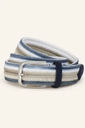 Veneta Cinture Flechtgürtel blau