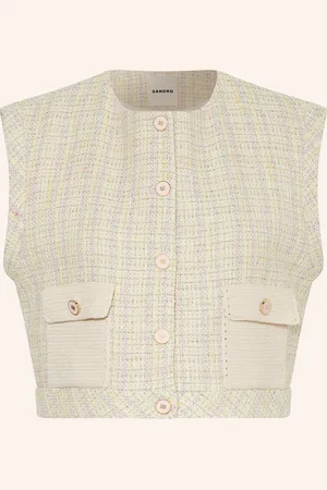 Sandro Tweed-Weste weiss