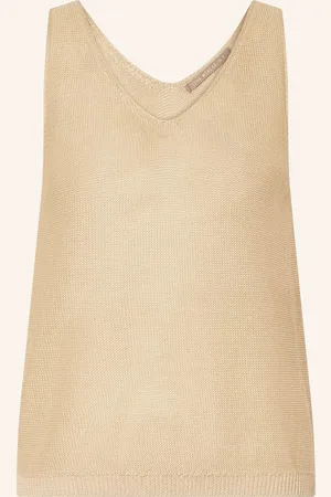 The Mercer Stricktop Aus Leinen