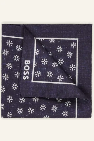 HUGO BOSS Einstecktuch C-Pocket blau
