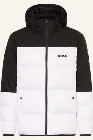 HUGO BOSS Lightweight-Daunenjacke Hamar Mit Abnehmbarer Kapuze weiss