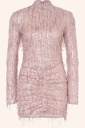 ROTATE Kleid Mit Pailletten rosa