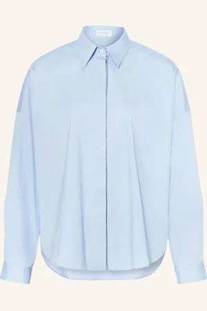 Brunello Cucinelli Hemdbluse blau