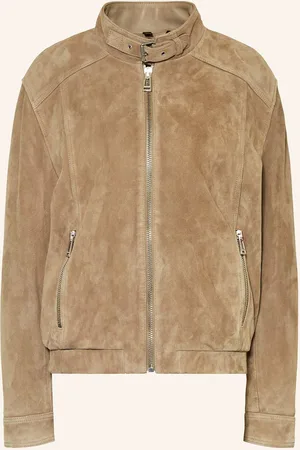 Belstaff Lederjacke beige
