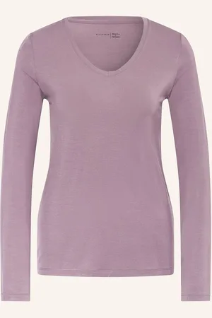 Schiesser Schlafshirt Mix+Relax lila