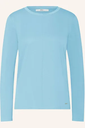 Brax Longsleeve Clara Im Materialmix blau