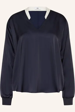 Cinque Satinbluse Ciplousa blau