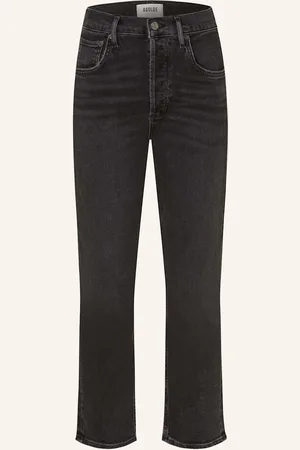 AGOLDE 7/8-Jeans Riley schwarz
